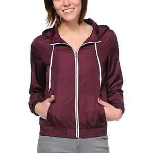 Purple Zine Windbreaker Jacket